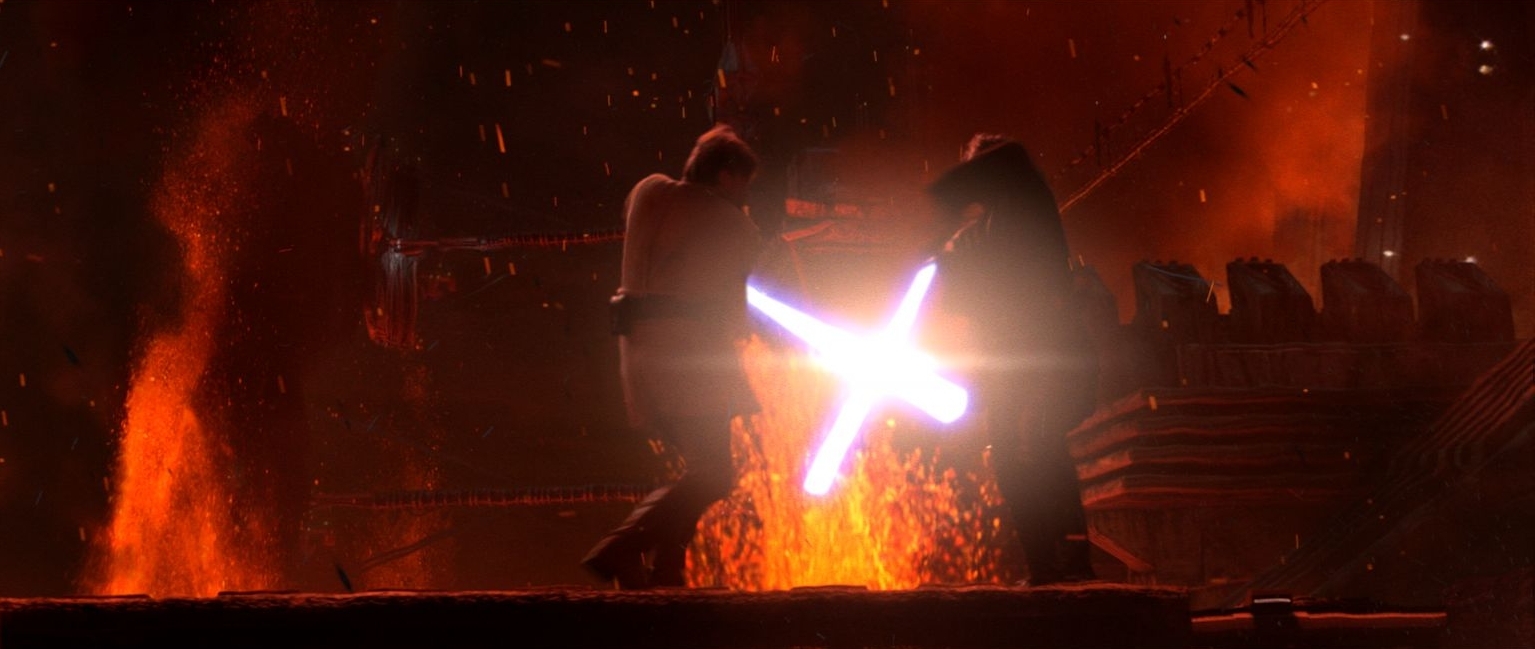 Anakin Versus Obi-Wan on Mustafar